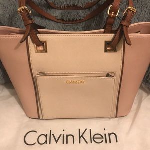Calvin Klein Saffiano Leather Tote